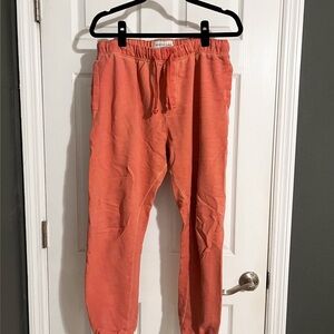 American Eagle Outfitters Men's Vibrant Orange Joggers